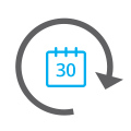 30-Day Money-Back - Get A Refund - Calendar Icon